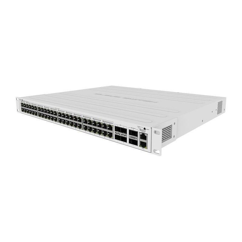 Mikrotik CRS354-48P-4S+2Q+RM network switch Managed L3 Gigabit Ethernet (10/100/1000) Power over Ethernet (PoE) 1U Mikrotik CRS354-48P-4S+2Q+RM network switch Managed L3 Gigabit Ethernet (10/100/1000) Power over Ethernet (PoE) 1U