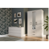 Topeshop ROMANA 120 BIEL bedroom wardrobe/closet 6 shelves 3 door(s) White Topeshop ROMANA 120 BIEL bedroom wardrobe/closet 6 shelves 3 door(s) White