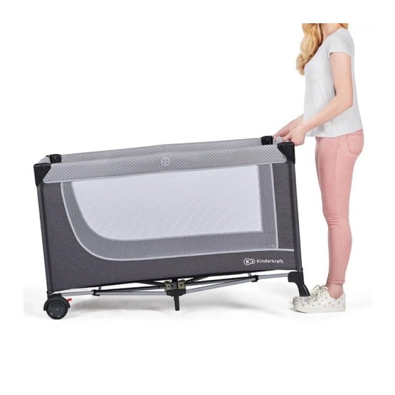 Kinderkraft Łóżeczko turystyczne JOY LIGHT GREY