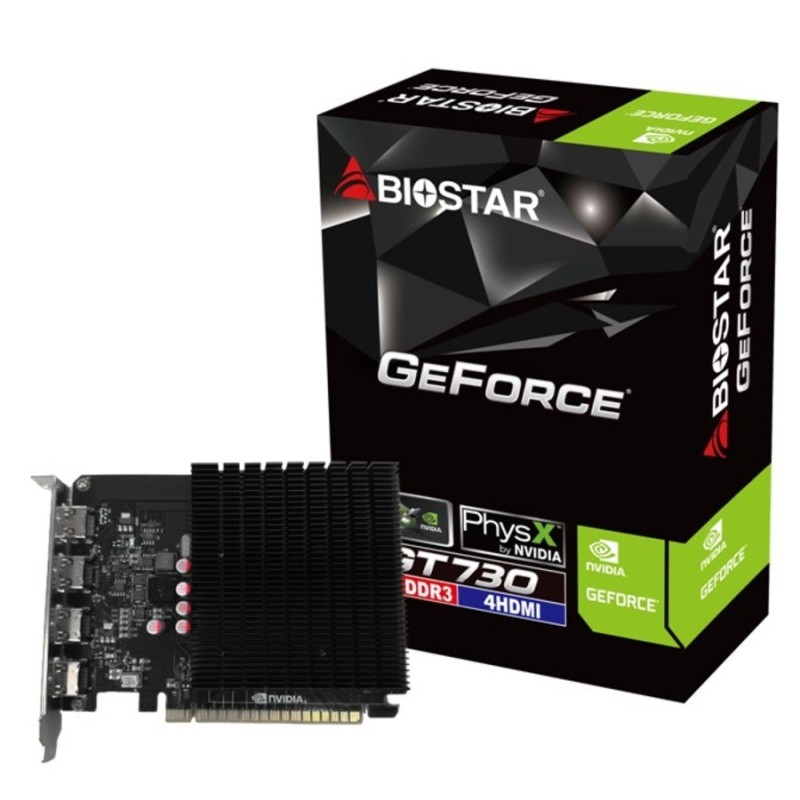 Biostar GT 730 4GB 4xHDMI graphics card Biostar GT 730 4GB 4xHDMI graphics card