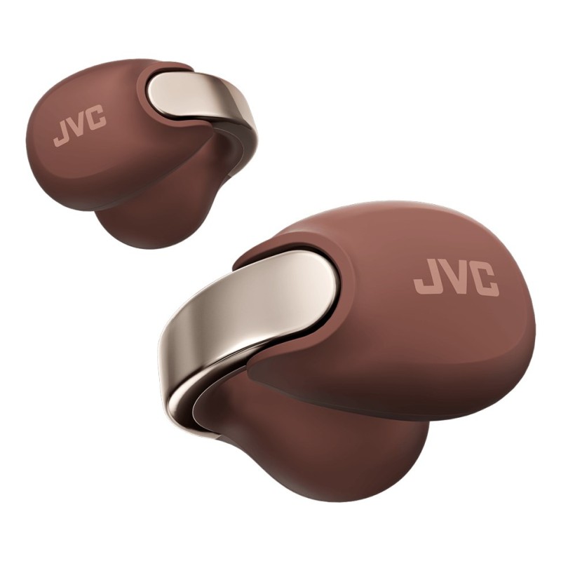 JVC HA-NP1TTU - open-back TWS earcuff headphones, burgundy