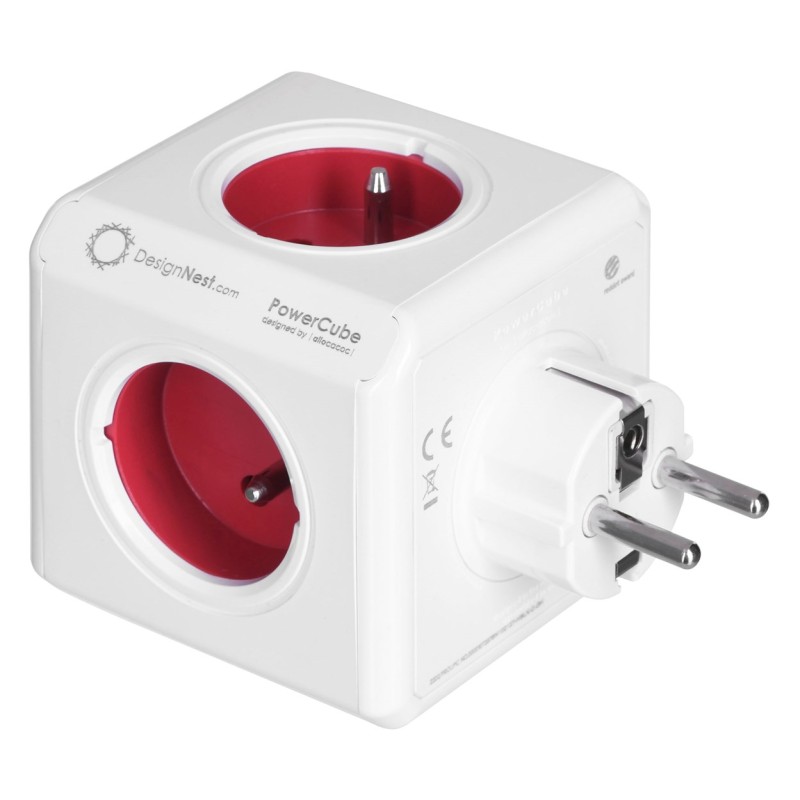 Allocacoc PowerCube Original USB Type E power extension 4 AC outlet(s) Indoor Red Allocacoc PowerCube Original USB Type E power extension 4 AC outlet(s) Indoor Red