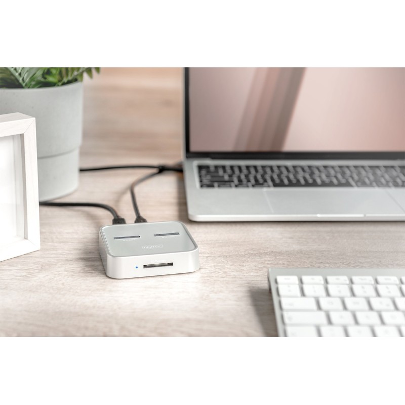 Digitus M.2 NVMe + M.2 SATA SSD Docking Station with SD Express Card Reader, USB-C™ Digitus M.2 NVMe + M.2 SATA SSD Docking Station with SD Express Card Reader, USB-C™
