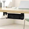 Maclean under-desk cable/extension organizer, max. load 5kg, black, MC-106 B