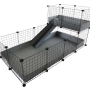 C&C Modular cage 4x2 + Loft 2x1+ grey ramp