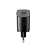 Havit UC303 EU - GaN 30 W dual-port travel charger, black Havit UC303 EU - GaN 30 W dual-port travel charger, black