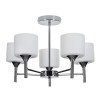 Classic chandelier pendant ceiling lamp Activejet MIRA Chrome 5xE27 for living room