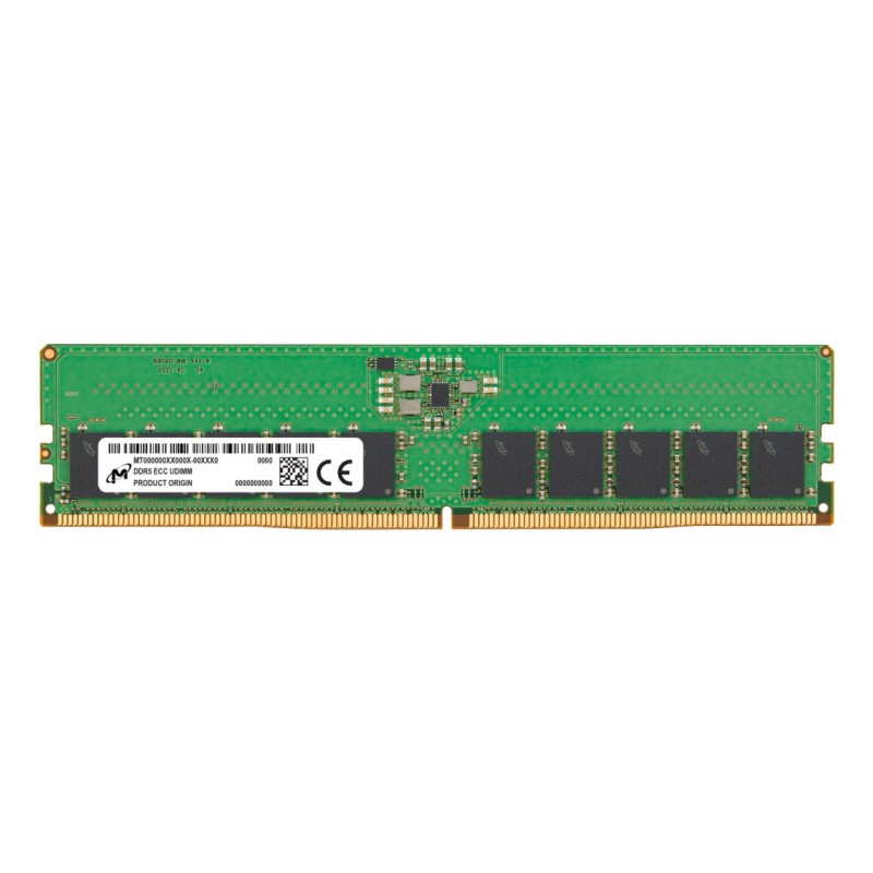 Micron ECC UDIMM DDR5 16GB 1Rx8 5600MHz PC5-44800 MTC10C1084S1EC56BR Micron ECC UDIMM DDR5 16GB 1Rx8 5600MHz PC5-44800 MTC10C1084S1EC56BR