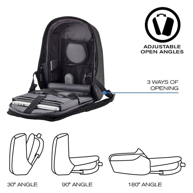 XD DESIGN ANTI-THEFT BACKPACK BOBBY HERO SMALL BLACK P/N: P705.701 XD DESIGN ANTI-THEFT BACKPACK BOBBY HERO SMALL BLACK P/N: P705.701