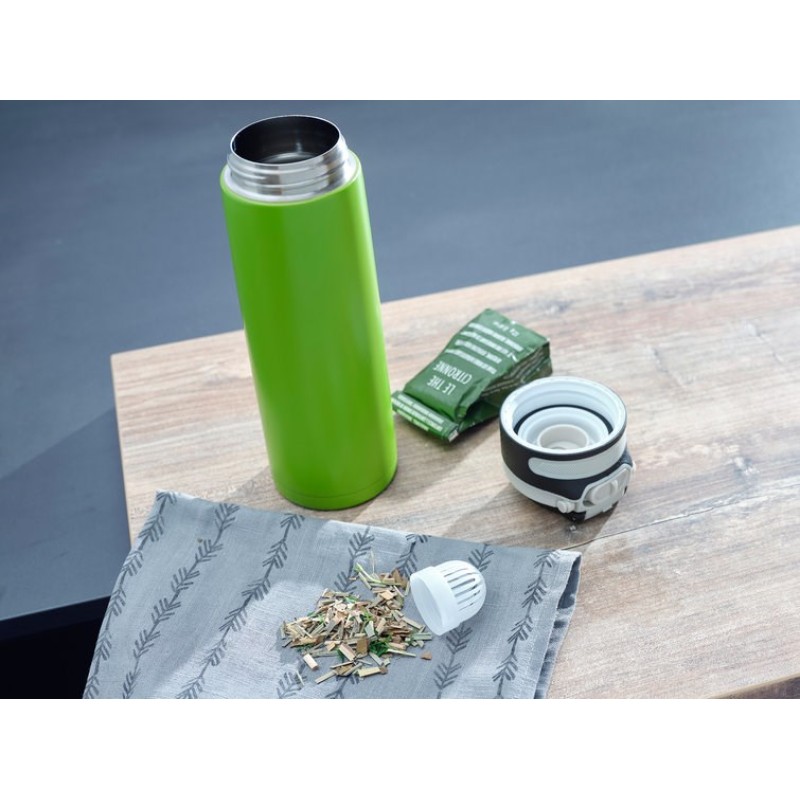 Leifheit 03277 travel mug 600 ml Black, Green Stainless steel Leifheit 03277 travel mug 600 ml Black, Green Stainless steel