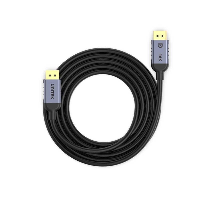 UNITEK C1628GY01-2M DisplayPort cable Black, Grey UNITEK C1628GY01-2M DisplayPort cable Black, Grey