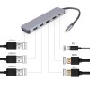 Gembird A-CM-COMBO3-03 USB Type-C 3-in-1 multi-port adapter (Hub + HDMI + PD) Gembird A-CM-COMBO3-03 USB Type-C 3-in-1 multi-port adapter (Hub + HDMI + PD)
