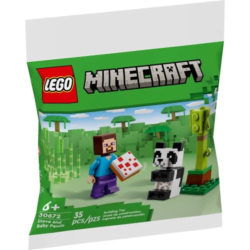 LEGO MINECRAFT 30672 Steve and Baby Panda LEGO MINECRAFT 30672 Steve and Baby Panda