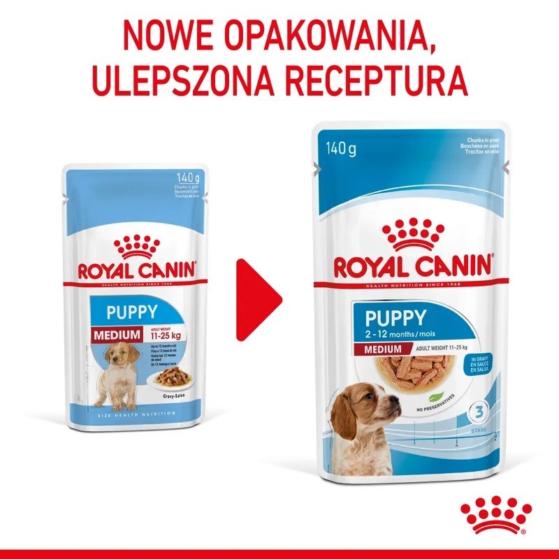 ROYAL CANIN Medium Puppy - wet dog food - 10x140g