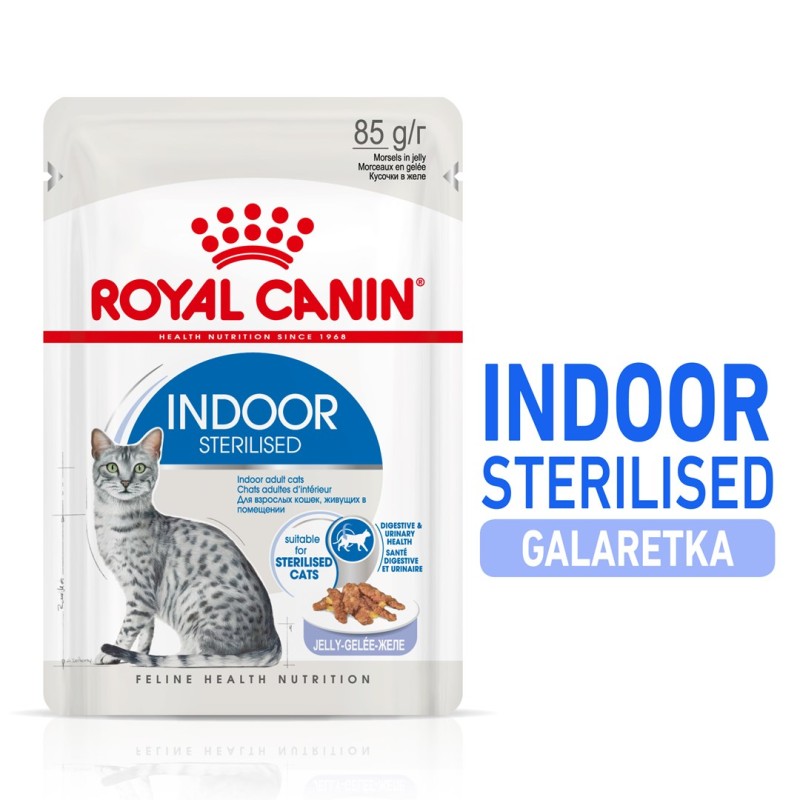 ROYAL CANIN FHN Indoor jelly - wet food for adult cats - 12x85g ROYAL CANIN FHN Indoor jelly - wet food for adult cats - 12x85g