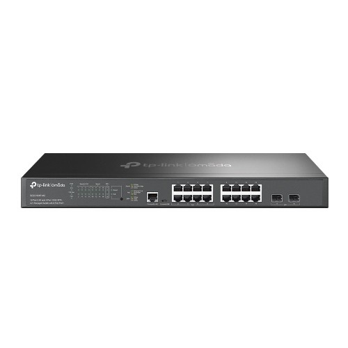 TP-Link Omada 16-Port 2.5G and 2-Port 10GE SFP+ L2+ Managed Switch with 8-Port PoE+ TP-Link Omada 16-Port 2.5G and 2-Port 10GE SFP+ L2+ Managed Switch with 8-Port PoE+