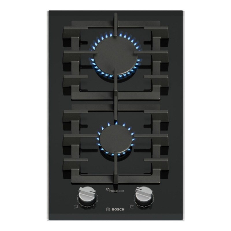 Bosch Serie 8 PRB3A6I40 hob Black Built-in 30 cm Gas 2 zone(s) Bosch Serie 8 PRB3A6I40 hob Black Built-in 30 cm Gas 2 zone(s)