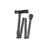 Telescopic height-adjustable folding cane RF-520 - Black