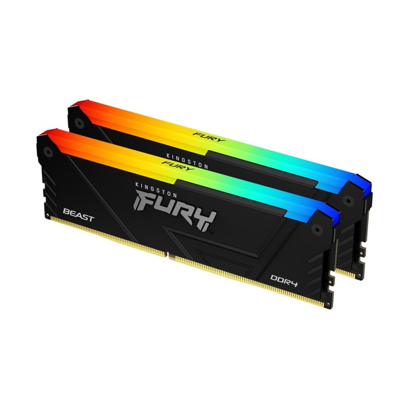 Kingston Technology FURY Beast 32GB 3200MT/s DDR4 CL16 DIMM (Kit of 2) RGB