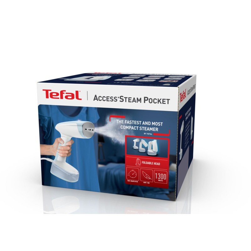 Tefal Access Steam Pocket DT3041 Handheld garment steamer 1300 W Blue, White