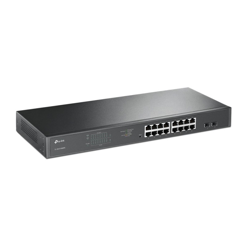 TP-Link JetStream 16-Port Gigabit Easy Smart PoE/PoE+ Switch TP-Link JetStream 16-Port Gigabit Easy Smart PoE/PoE+ Switch