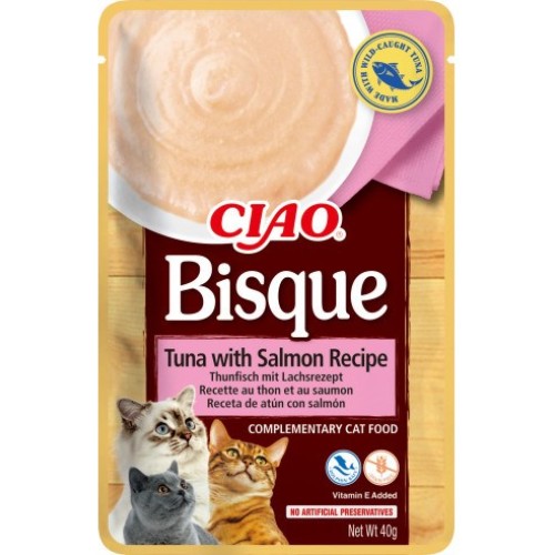 INABA Ciao Bisque Tuna with Salmon - cat treats - 40g INABA Ciao Bisque Tuna with Salmon - cat treats - 40g