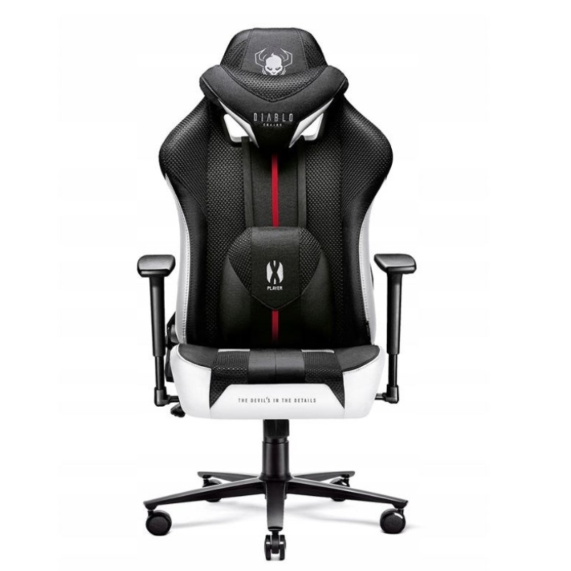 DiabloX-PLAYER 2.0. normal gaming chair white and black DiabloX-PLAYER 2.0. normal gaming chair white and black