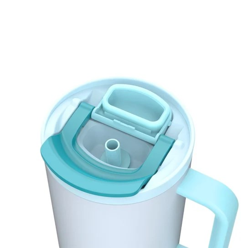 Thermal mug with telescopic straw Kambukka Rio Tumbler 950ml Frosty Coconut Thermal mug with telescopic straw Kambukka Rio Tumbler 950ml Frosty Coconut