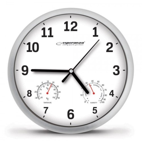 Esperanza EHC016W Mechanical wall clock Round White Esperanza EHC016W Mechanical wall clock Round White