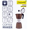 Maestro 3 cup coffee machine MR-1666-3-BROWN brown