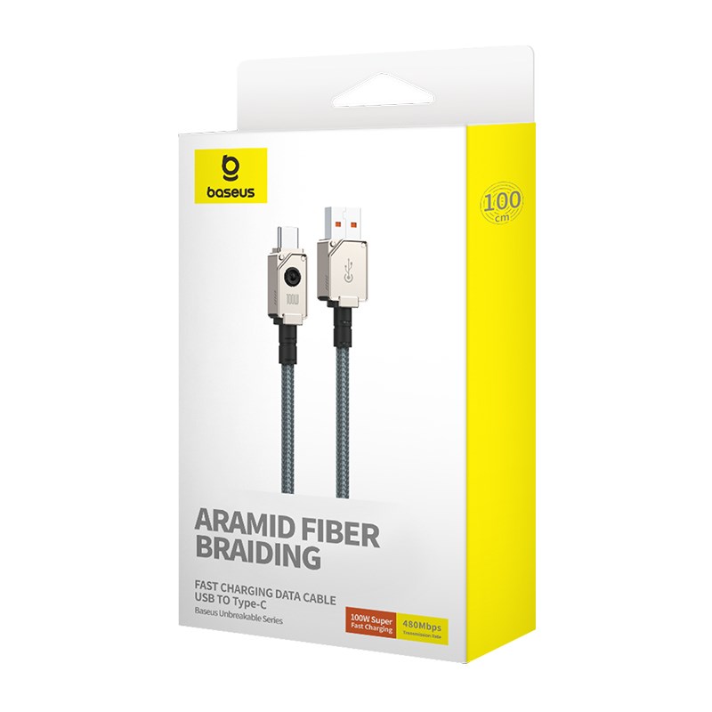 Baseus Unbreakable USB cable 1 m USB A USB C White Baseus Unbreakable USB cable 1 m USB A USB C White