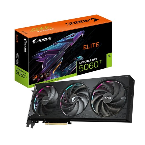 Gigabyte AORUS GeForce RTX 5060 Ti ELITE 16GB (GV-N506TAORUS E-16GD) - Graphics Card Gigabyte AORUS GeForce RTX 5060 Ti ELITE 16GB (GV-N506TAORUS E-16GD) - Graphics Card