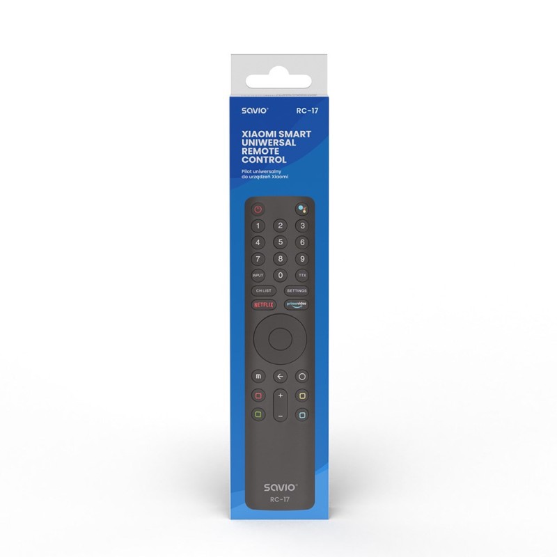 Savio SAVPILOTRC17 XIAOMI remote control IR/Bluetooth TV Press buttons Savio SAVPILOTRC17 XIAOMI remote control IR/Bluetooth TV Press buttons