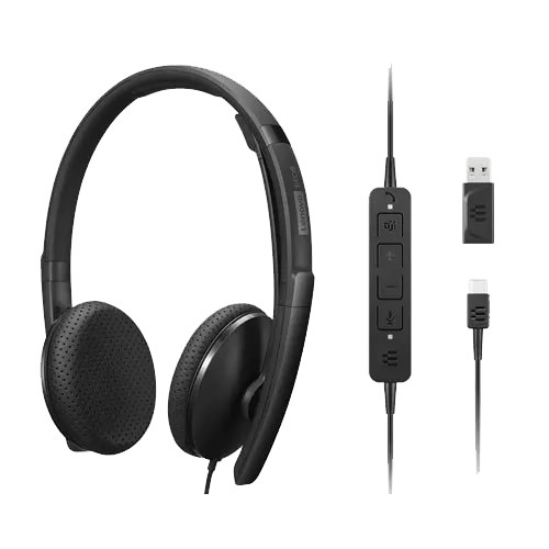 Lenovo 4XD1M45626 headphones/headset Wired Head-band USB Type-C Black Lenovo 4XD1M45626 headphones/headset Wired Head-band USB Type-C Black