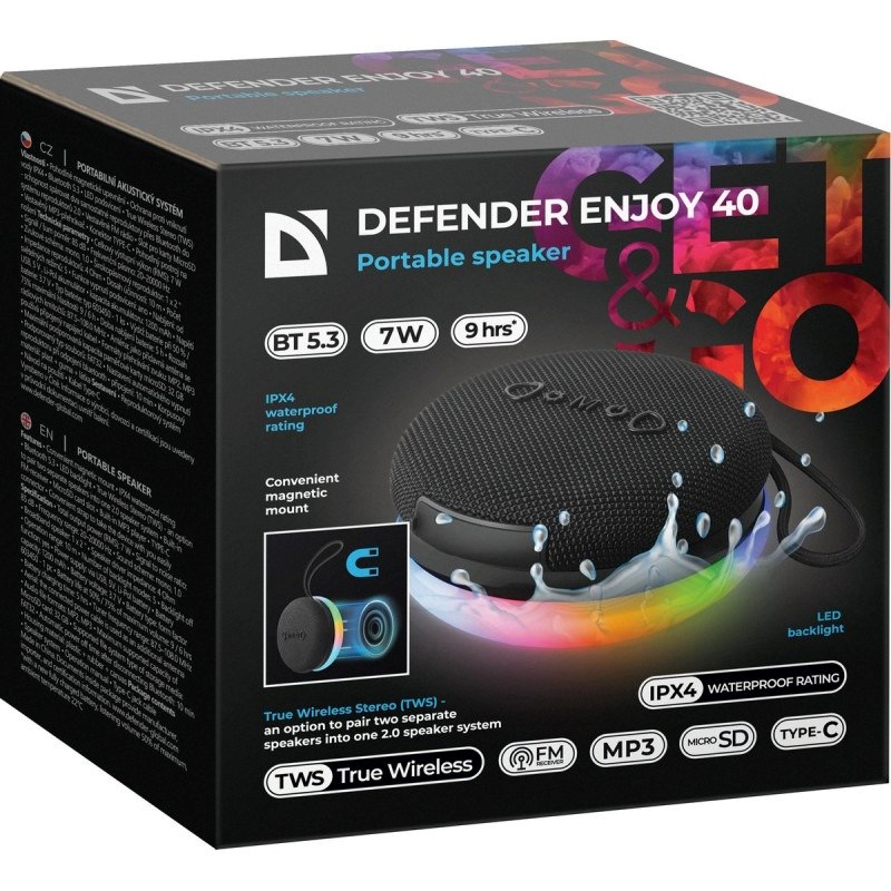BLUETOOTH SPEAKER DEFENDER ENJOY 40 7W BLUETOOTH SPEAKER DEFENDER ENJOY 40 7W