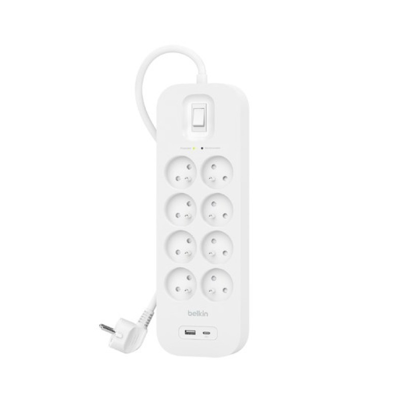 Belkin SRB003CA2M surge protector White 8 AC outlet(s) 2 m Belkin SRB003CA2M surge protector White 8 AC outlet(s) 2 m