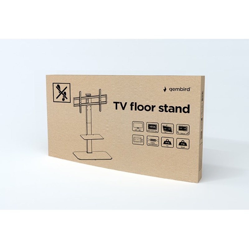 Gembird TVS-86ST-01 TV floor stand, 43 Gembird TVS-86ST-01 TV floor stand, 43