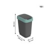 ROTHO Twist Green - trash bin – 10l