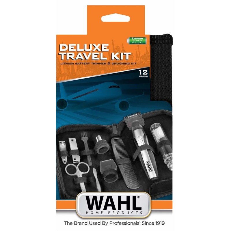 Wahl Travel Kit Deluxe Black, Stainless steel Wahl Travel Kit Deluxe Black, Stainless steel