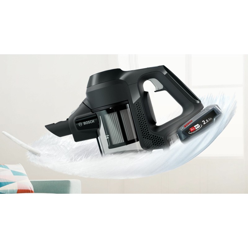 Bosch Serie 6 BBS611BSC stick vacuum/electric broom 2-in-1 stick vacuum Battery Dry Bagless Black 2.5 Ah Bosch Serie 6 BBS611BSC stick vacuum/electric broom 2-in-1 stick vacuum Battery Dry Bagless Black 2.5 Ah