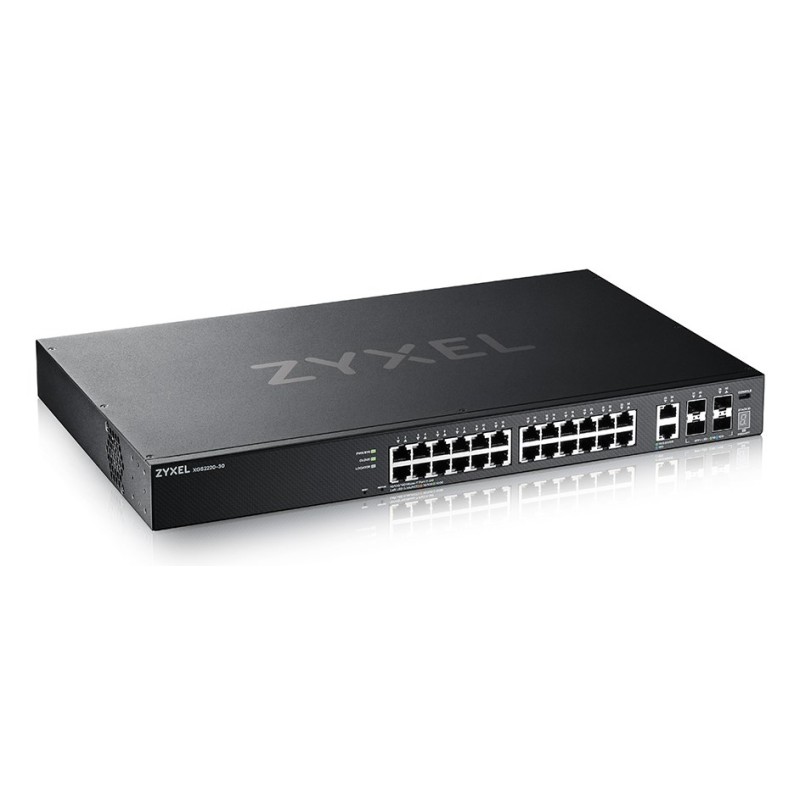 Zyxel XGS2220-30 Managed L3 Gigabit Ethernet (10/100/1000) Black Zyxel XGS2220-30 Managed L3 Gigabit Ethernet (10/100/1000) Black