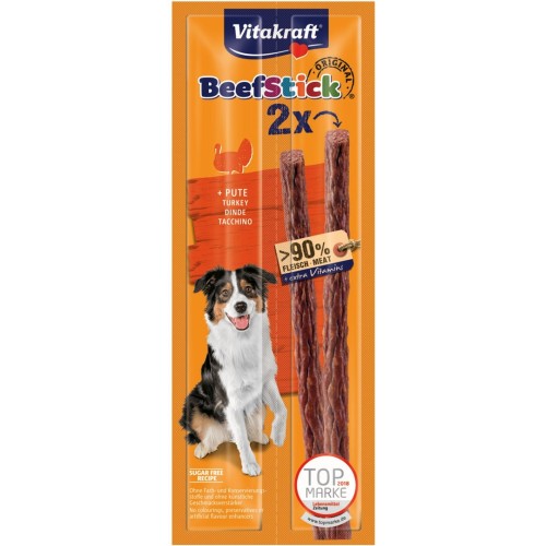 VITAKRAFT Beef Stick with turkey - dog treat - 2x12 g VITAKRAFT Beef Stick with turkey - dog treat - 2x12 g