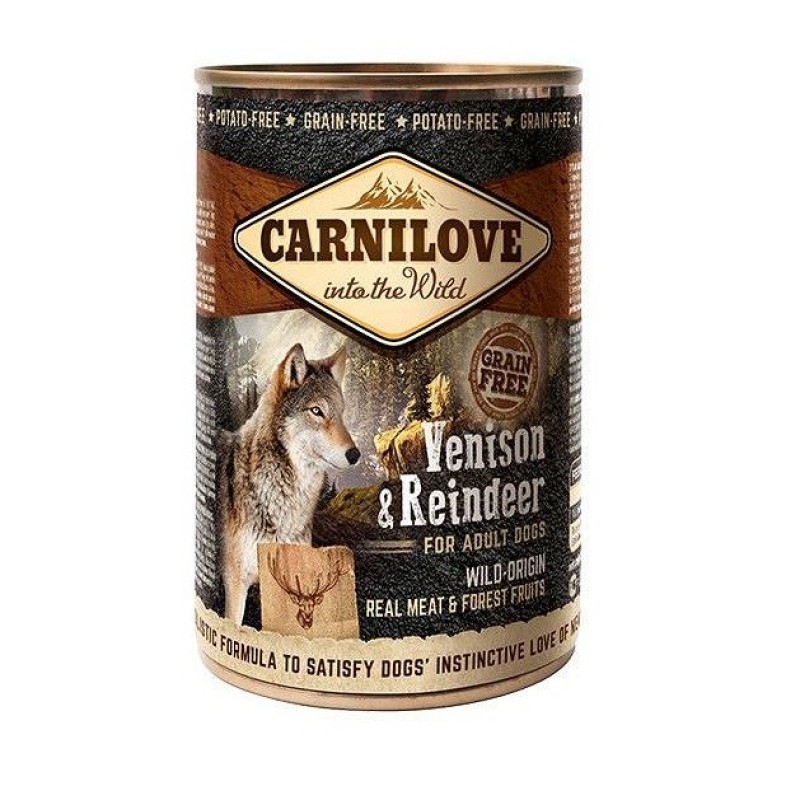 CARNILOVE Into the Wild Venison&Reindeer - Wet dog food - 400 g CARNILOVE Into the Wild Venison&Reindeer - Wet dog food - 400 g