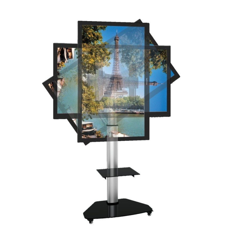 Techly Floor Stand with Shelf Trolley TV LCD/LED/Plasma 37-70 Techly Floor Stand with Shelf Trolley TV LCD/LED/Plasma 37-70