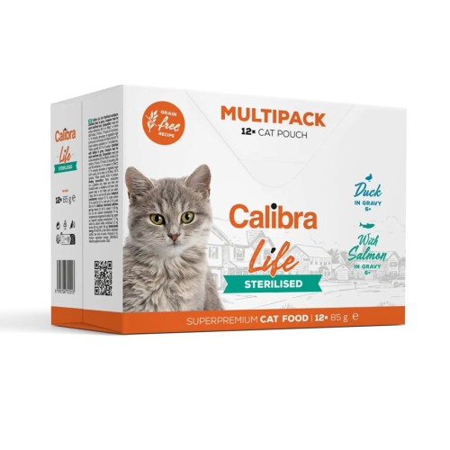 CALIBRA CAT life pouch sterilised multipack 12x85g CALIBRA CAT life pouch sterilised multipack 12x85g