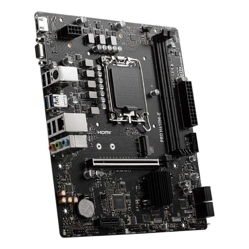 MSI PRO H610M-E motherboard Intel H610 LGA 1700 micro ATX MSI PRO H610M-E motherboard Intel H610 LGA 1700 micro ATX