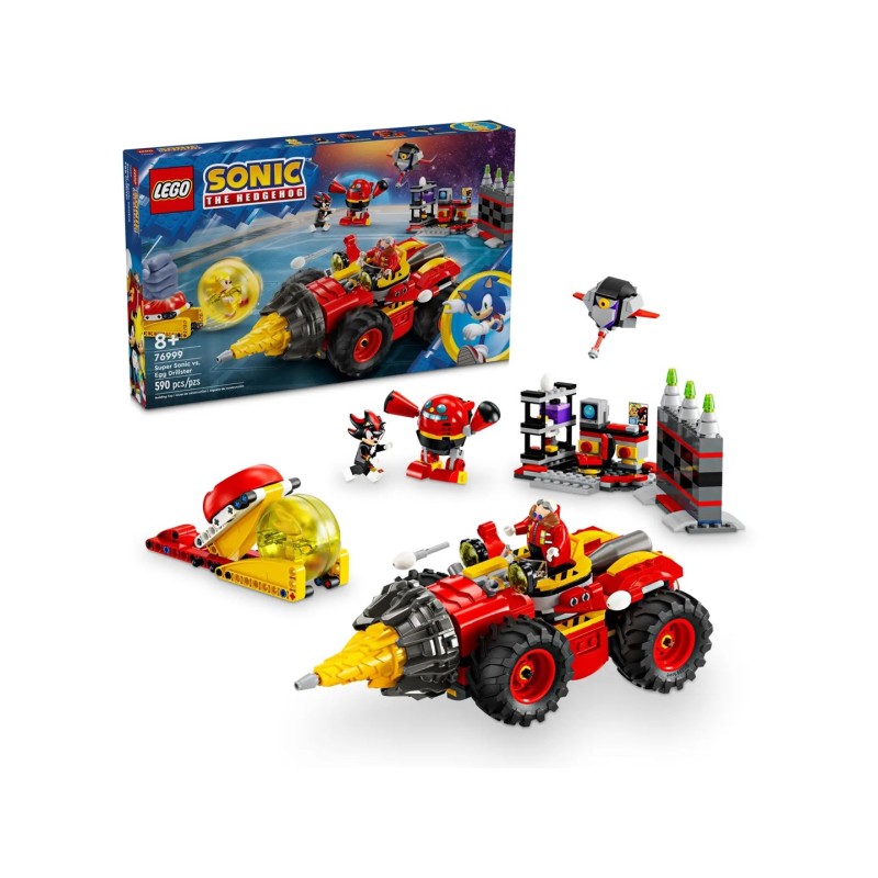 LEGO SONIC THE HEDGEHOG 76999 Super Sonic VS Egg Drillster LEGO SONIC THE HEDGEHOG 76999 Super Sonic VS Egg Drillster