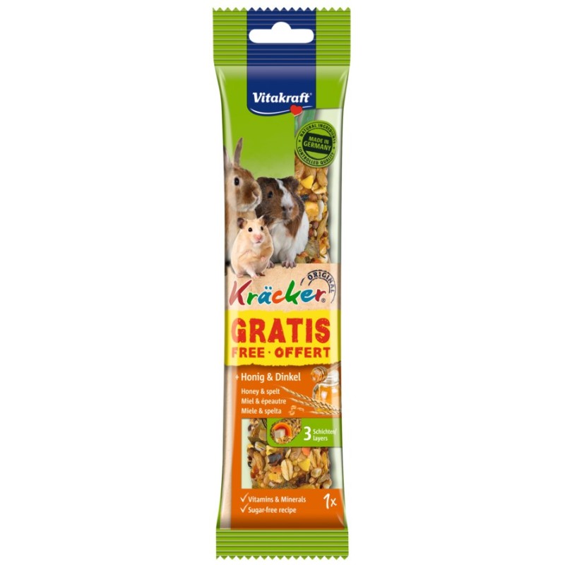 VITAPOL Kräcker Spelled & Honey - treat for rodents and rabbits - 90g VITAPOL Kräcker Spelled & Honey - treat for rodents and rabbits - 90g