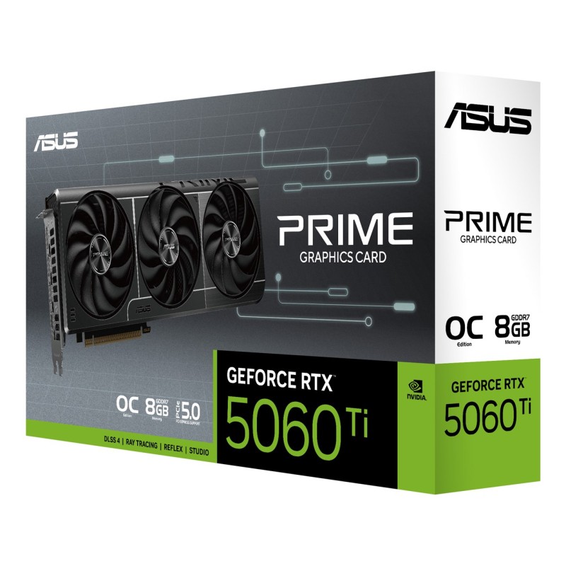 ASUS Prime -RTX5060TI-O8G NVIDIA GeForce RTX 5060 Ti 8 GB GDDR7 ASUS Prime -RTX5060TI-O8G NVIDIA GeForce RTX 5060 Ti 8 GB GDDR7