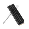 SAVIO Cooling for M.2 NVME 2280 drives, AK-60, Black SAVIO Cooling for M.2 NVME 2280 drives, AK-60, Black